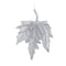 PTMD Christmas decoration Bird Jabber - 14x4x19 cm - Plastic - Silver - Set of 4