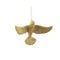 PTMD Christmas decoration Bird Jabber - 14x4x19 cm - Plastic - Gold - Set of 4