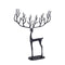 PTMD Christmas decoration Reindeer Sandor - 52x10x48 cm - Aluminum - Black
