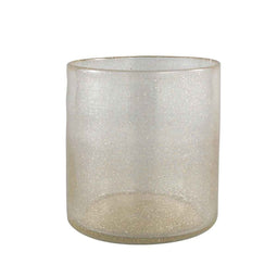 PTMD Levia Round Lantern - H16 x Ø15 cm - Glass - Gold