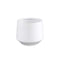 PTMD Mexa Round Flowerpot - H13 x Ø15.5 cm - Ceramic - White