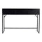 PTMD Myah Sidetable with 3 drawers - 120 x 37 x 80 cm - Rattan - Black