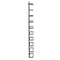 PTMD Nikita Vertical Wine Rack Wall - 10 x 27 x 116 cm - Iron - Black