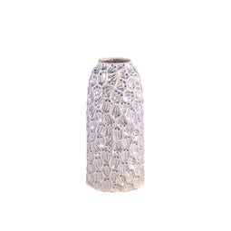 PTMD Nizo Flowerpot - 12.5 x 12.5 x 26.5 cm - Ceramic - Purple