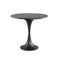 PTMD Saldis Round Side Table - H44.5 x Ø48 cm - Metal - Black