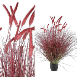 PTMD Setaria Viridis Artificial plant - 110x130x124 cm - Dark red