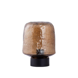 PTMD Table lamp Anna - 20x20x25 cm - Glass - Brown
