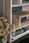PTMD Tarrin gray wooden wall rack square size in cm: 50 x 20 x 50