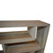 PTMD Tarrin gray wooden wall rack square size in cm: 50 x 20 x 50