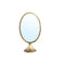 PTMD Thimes Oval Mirror on Foot - 18.5 x 11 x 33 cm - Metal - Gold