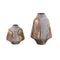 PTMD Vase Nevil - 25x25x36 cm - Glass - Brown