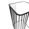PTMD Xendor Side table - 35 x 35 x 60 cm - Metal - Black
