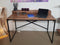 SVJ Desk Rectangular - 55 x 120 x 88 cm - Iron/Wood - Black/Brown