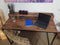 SVJ Desk Rectangular - 55 x 120 x 88 cm - Iron/Wood - Black/Brown