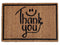 SVJ Doormat ''Thank You'' Rectangular - 40x60 cm - Brown - Set of 10