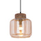 SVJ Hanging lamp - 25x25x30 cm - Glass - Natural