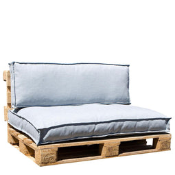 In The Mood Salvador Pallet cushions - 120x80x12 cm - Light blue