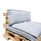 In The Mood Salvador Pallet cushions - 120x80x12 cm - Light blue