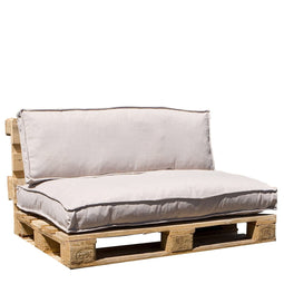 In The Mood Salvador Pallet Cushions - 120x80x12 cm - Two-piece - Beige