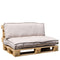 In The Mood Salvador Pallet Cushions - 120x80x12 cm - Two-piece - Beige