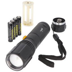 Smart Focus LED torch, max. 3 watts, including 4 batteries