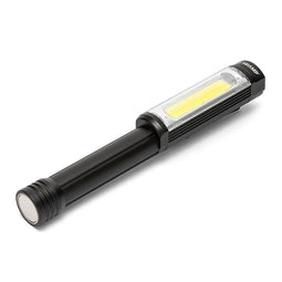 LED torch IN256 400 lumens, torch with red flash, with clip and strong magnet, for car repairs, work