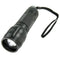 LED flashlight up to 120 meters lighting range including batteries