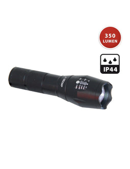 Velamp STEEL: LED 10W torch in aluminum with zoom