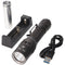 Weltool T19 LED flashlight with 2,050 lumens, light range up to 327 meters, cooling structure with t