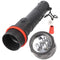 Velamp LED rubber flashlight, 3 LEDs, waterproof, with wrist strap, batteries included