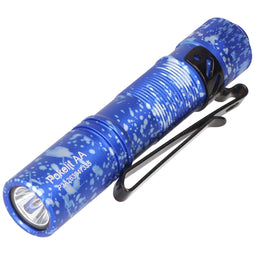 AceBeam Pokelit AA LED flashlight in blue camouflage look, 550 lumens, including 14500 Li-Ion 920mAh