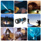 LED torch High Power LED with 110 lumens, 3W, waterproof and shockproof, including batteries