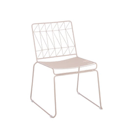 Mica Decorations Bueno Chair - 53 x 55 x 77 cm - Iron - Pink