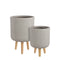 Mica Decorations Fernando Planters - H47xØ30 cm - Beige