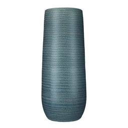 Mica Decorations Gabriel Vase - H60 x Ø24 cm - Ceramic - Blue