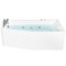 Beliani TALITA - Corner bath whirlpool - White - 170 x 80 cm - Acrylic
