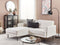 Beliani BREDA - Corner sofa - White - Right sided - Polyester