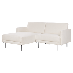 Beliani BREDA - Corner sofa - White - Right sided - Polyester