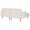Beliani BREDA - Corner sofa - White - Right sided - Polyester