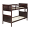 Beliani RADON - Bunk bed - Dark brown - 90 x 200 cm - Pine wood