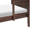Beliani RADON - Bunk bed - Dark brown - 90 x 200 cm - Pine wood