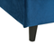 Beliani FITOU - Bed cover - Dark blue - 140 x 200 cm - Velvet