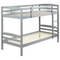 Beliani REGAT - Bunk bed - Gray - 90 x 200 - Pine wood