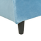 Beliani FITOU - Bed cover - Light blue - 90 x 200 cm - Velvet