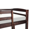 Beliani REGAT - Bunk bed with storage space - Dark brown - 90 x 200 - Pine wood