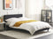 Beliani FITOU - Bed cover - Black - 140 x 200 cm - Polyester