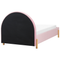 Beliani ANET - Bed - Pink - 90 x 200 cm - Velvet