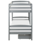 Beliani REGAT - Bunk bed with storage space - Gray - 90 x 200 - Pine wood