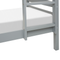 Beliani REGAT - Bunk bed with storage space - Gray - 90 x 200 - Pine wood