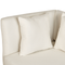 Beliani RIOM - Chaise longue - White - Left sided - Fabric